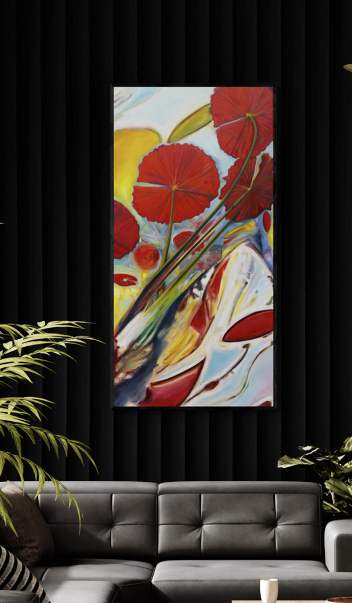 Commission painting detail by Michele Aitchison