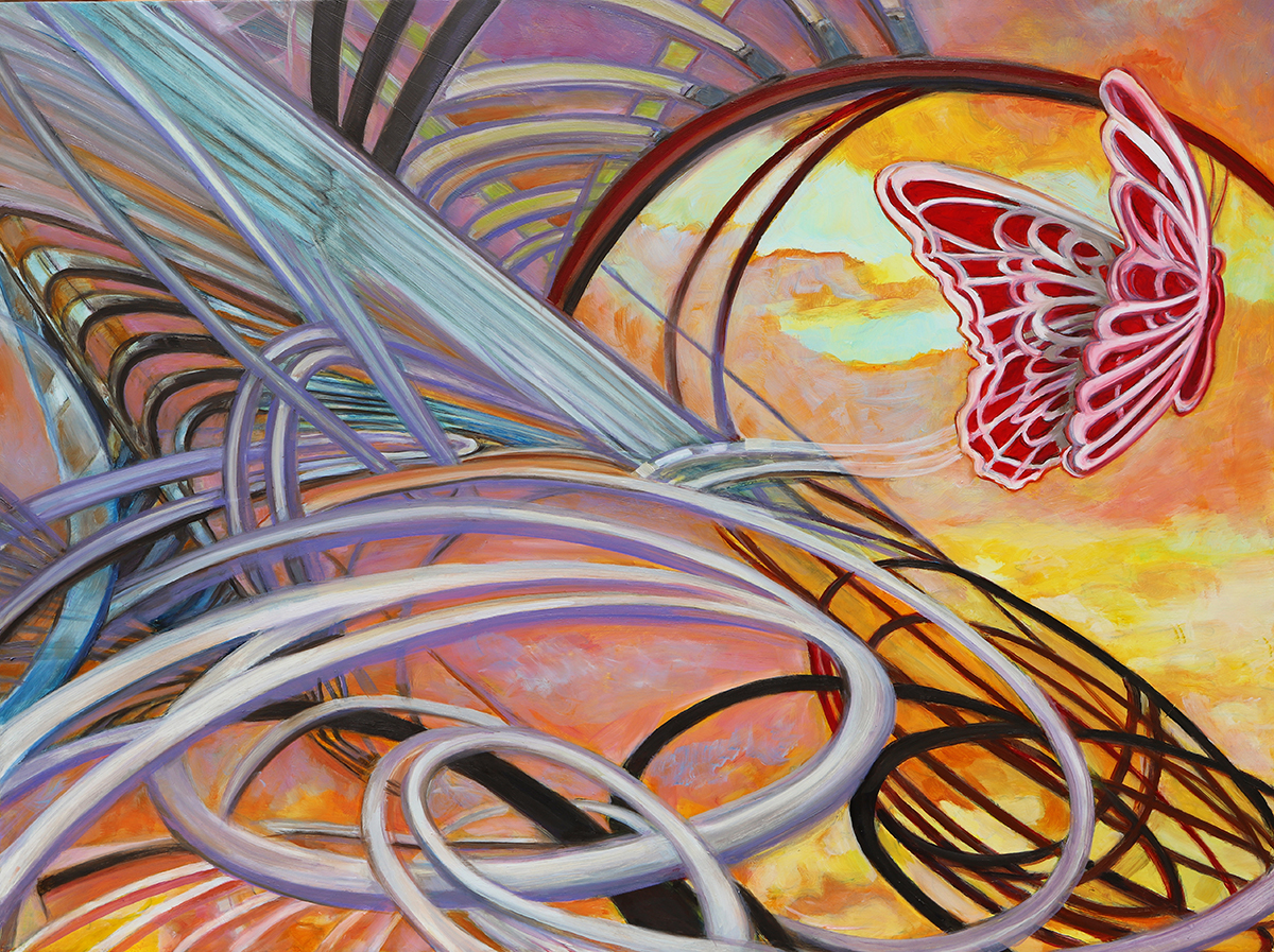 Flight Pattern — painting by Michele Aitchison