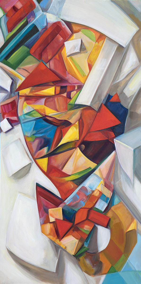 In Between Shapes — original painting by Michele Aitchison