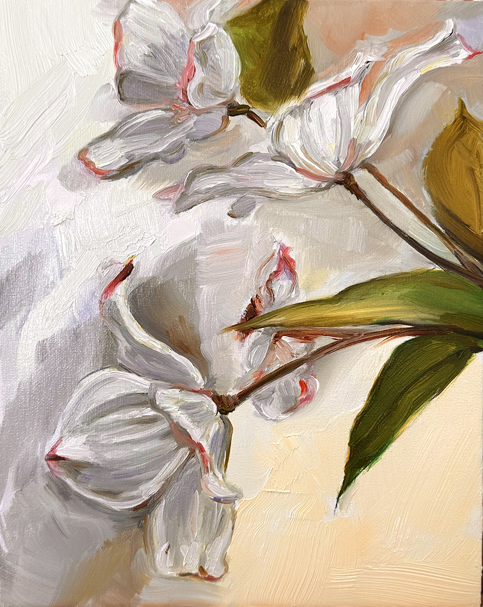 Dogwoods — Strada painting by Michele Aitchison